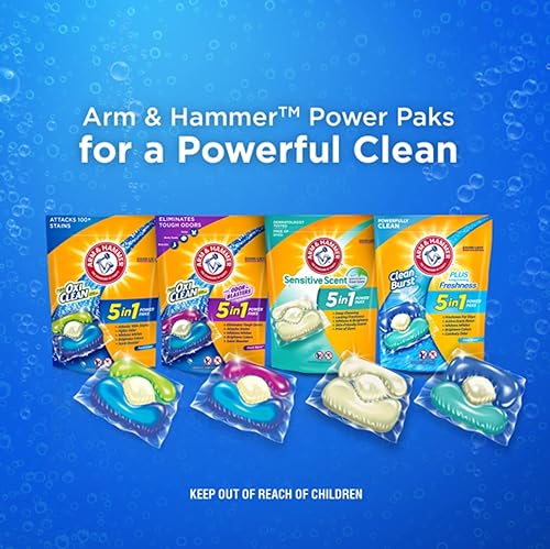 Miniatura 8 de ARM & HAMMER Plus OxiClean - Paquete de detergente líquido 5 en 1, alta eficiencia (HE), 42 unidades (paquete de 4)