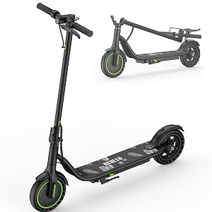 Electric Scooter for Adults - 19MPH 15 21-Mile Range 350W Motor 8 5 Solid Tires with App Control