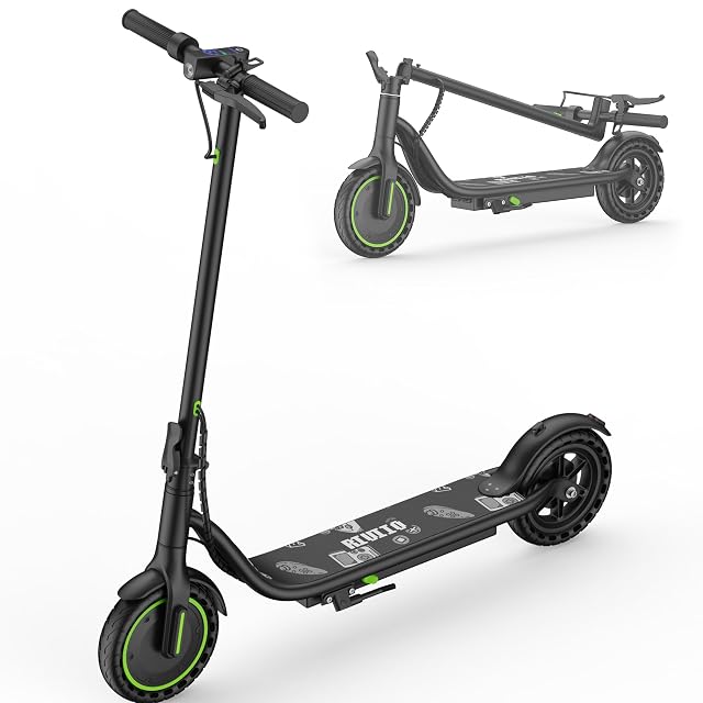 Electric Scooter for Adults - 19MPH 15 21-Mile Range 350W Motor 8 5 Solid Tires with App Control