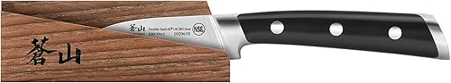 Miniatura 2 de Cangshan TS Series 1020625 Juego de cuchillo pelador y funda de madera forjado de acero 14C28N sueco de 2.75 pulgadas