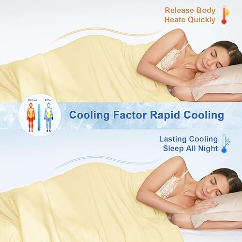 Miniatura 2 de PHF Clever - Manta refrescante tamaño King, las mantas de verano absorben el calor para mantener a los adultos y niños calientes y frescos en noches