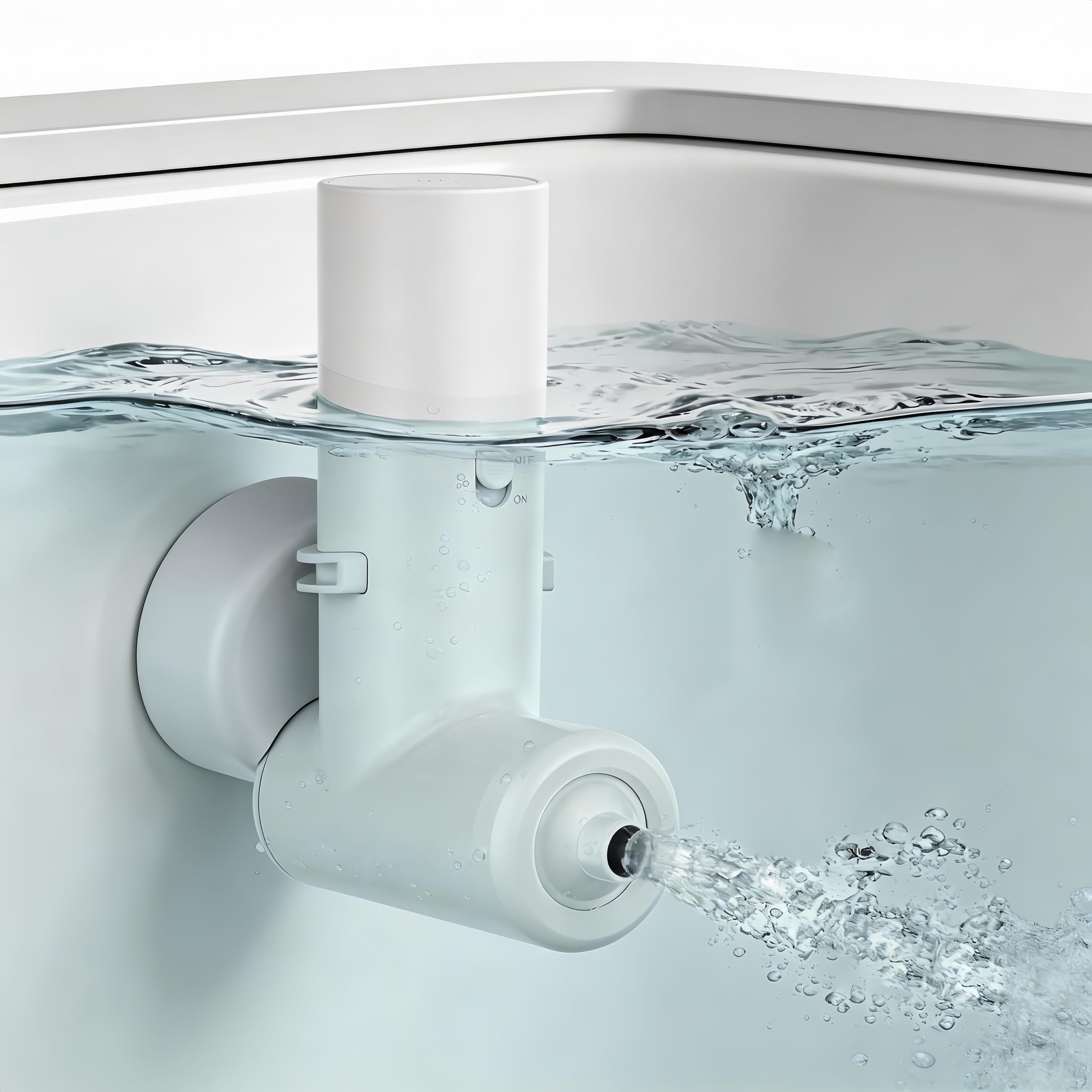 Getti per Vasca, Getti per Vasca da Bagno per Spa Portatile Senza Fili da 2600 mAh con Doppia Modalità di Idroterapia Flusso D'acqua a 3 Livelli e Testina di Spruzzo Regolabile a 360°