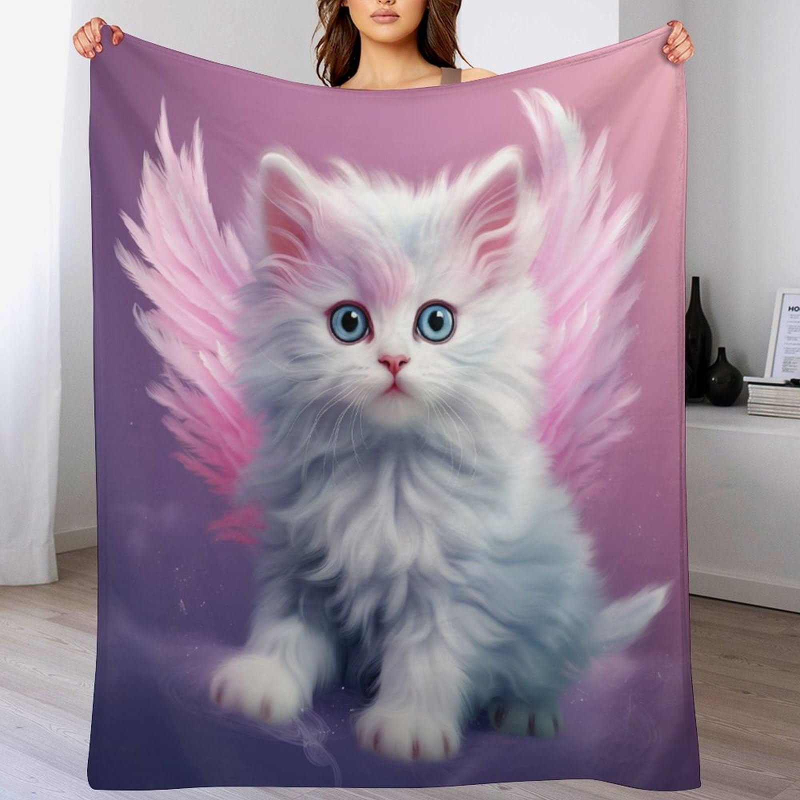 Couverture chat flanelle jeté de canapé pour vos soirées cocooning