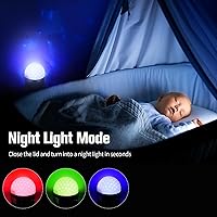 Vista 4 de Mini Disco Ball Light,Rechargeable Party Lights,Sound Activated Strobe DJ Light,Portable Battery Operated,Night Lights Projector for