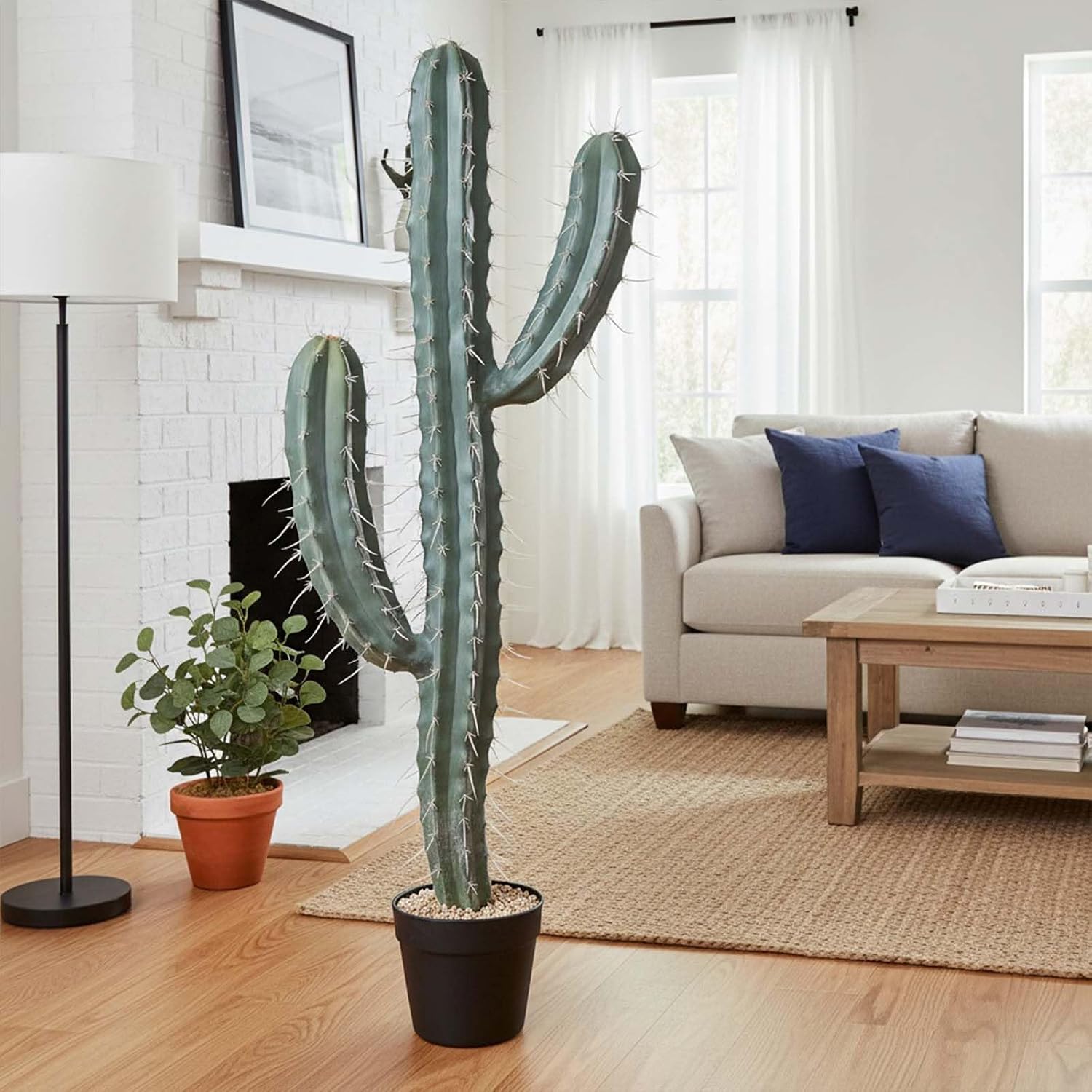 Artificial Cactus Fake Cacti 39" Faux Potted Cactus Plants for Home Store Office Decoration