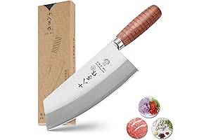 Shi Ba Zi Zuo 7-inch Chinese Vegetable Cleaver - A Culinary Powerhouse for Precise Cuts
