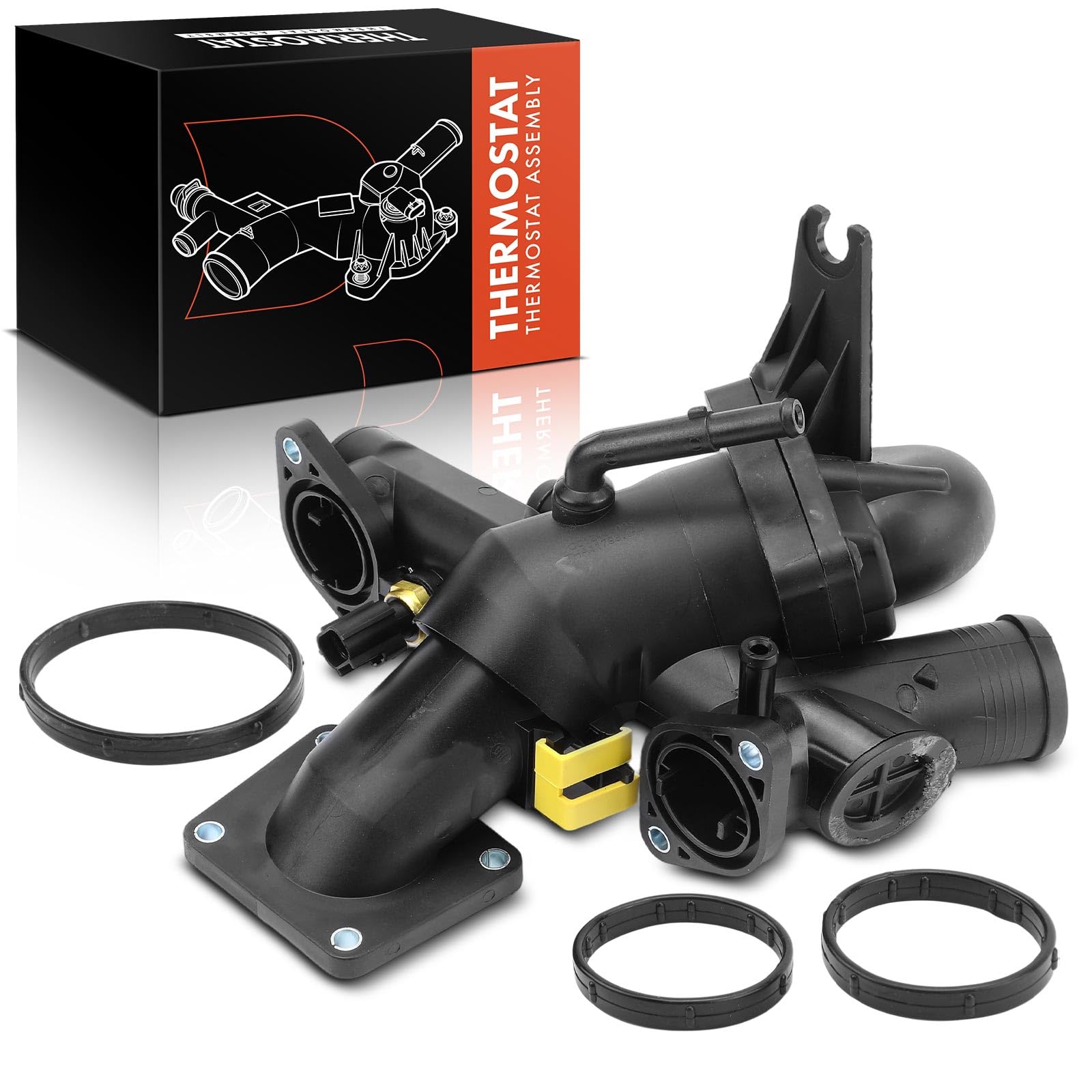 Frankberg Termostato regolatore del liquido di raffreddamento AJ811793 | Compatibile con: XK Coupé X150, XJ X350 X358, S-Type X200, XK8 Coupé X100, XK8 Cabriolet X100, XK Convertible X150