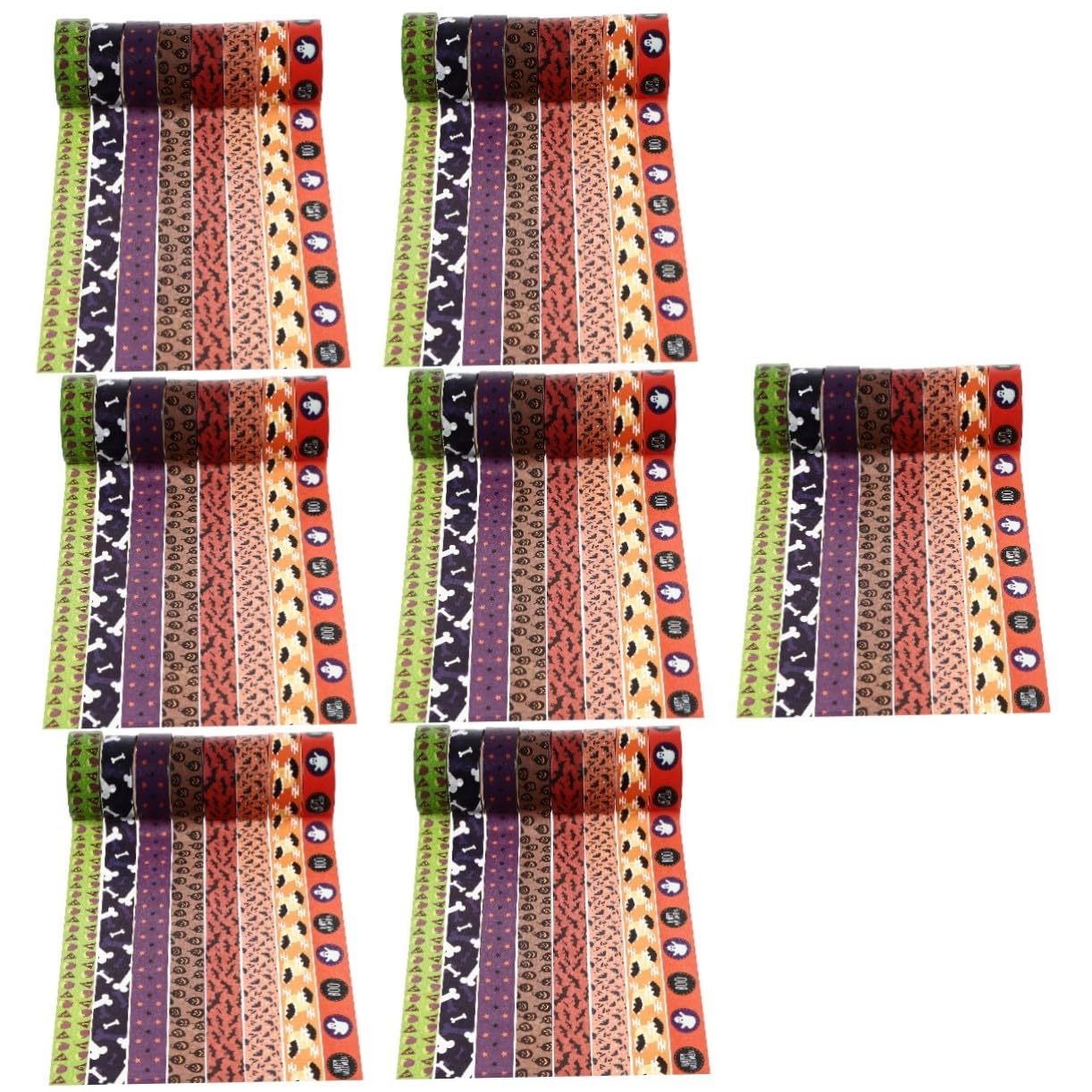 Angoily 56 Rouleaux Rubans Washi Halloween Adhésifs Décoratifs pour Scrapbooking DIY et Cadeau Set Thème
