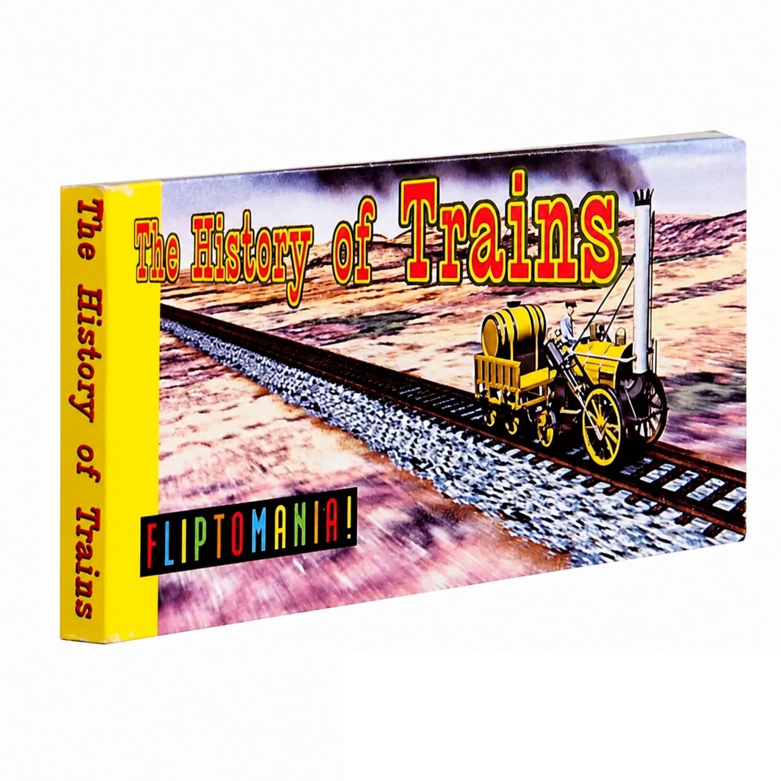History of Trains Flipbook for Kids 6-12, Animation Flip Book for Children