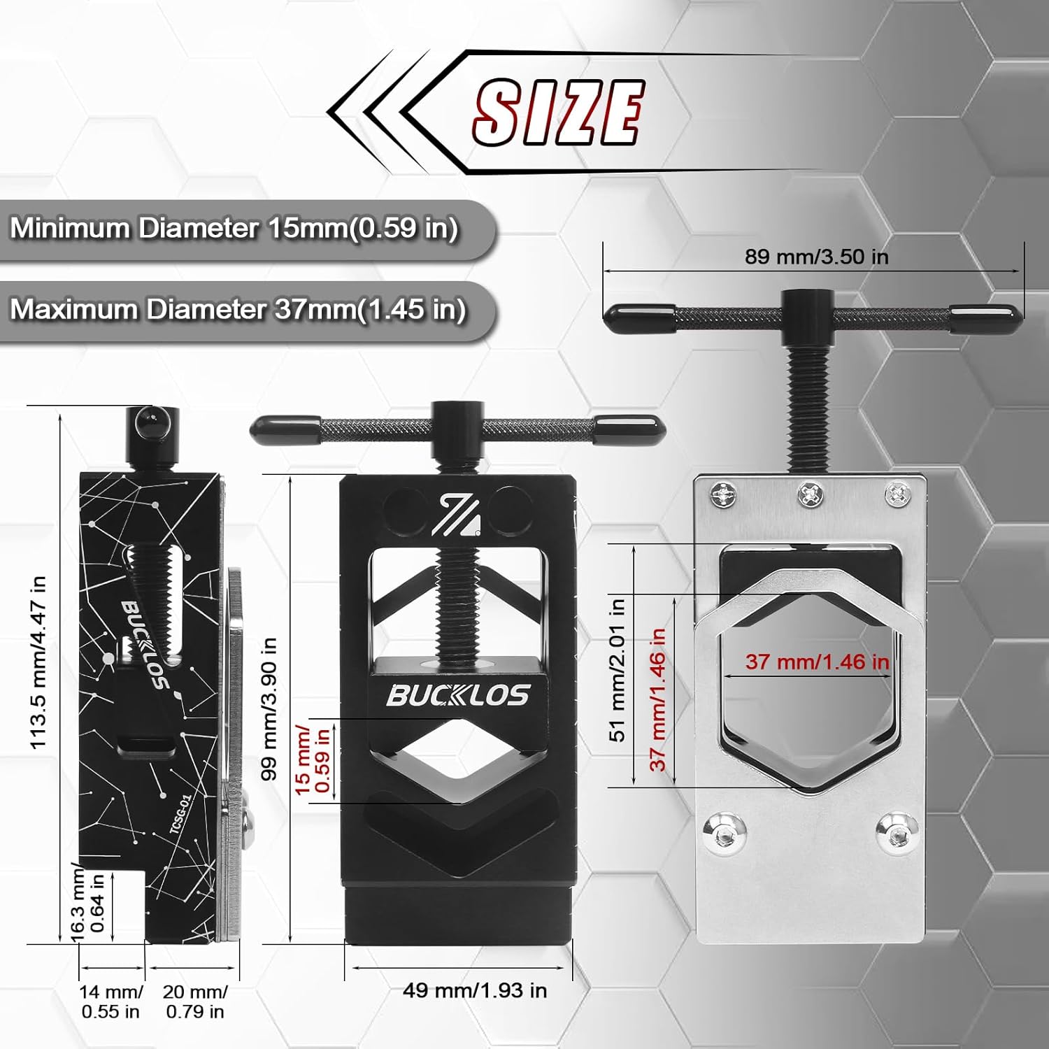 BUCKLOS 25.4mm Mountain Bike Handlebars Flat Bar, Aluminum Alloy MTB Handlebar 720mm & Bike Saw Guide for Mountain Road Bike Fork Steerer Seat Post Handlebar Carbon Fiber Aluminium Tubes Cutting Tool