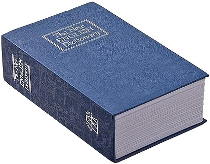 TADU Book Locker Key Lock | Dictionary Diversion Book Safe | Book Safe With Combination Lock | Mini Safety Locker | Portable Safe Box For Jewelry And Passport