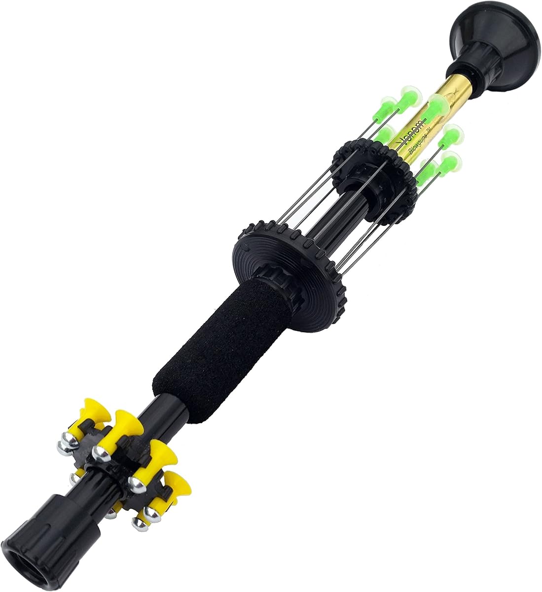 Cerbatana Venom de 12" Velocity .40c Cerbatana fabricada en Estados Unidos (negro)