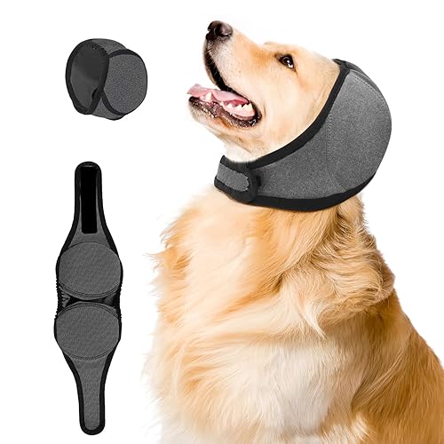 Upgraded Dog Ear Muffs for Noise Protection & Bath, No