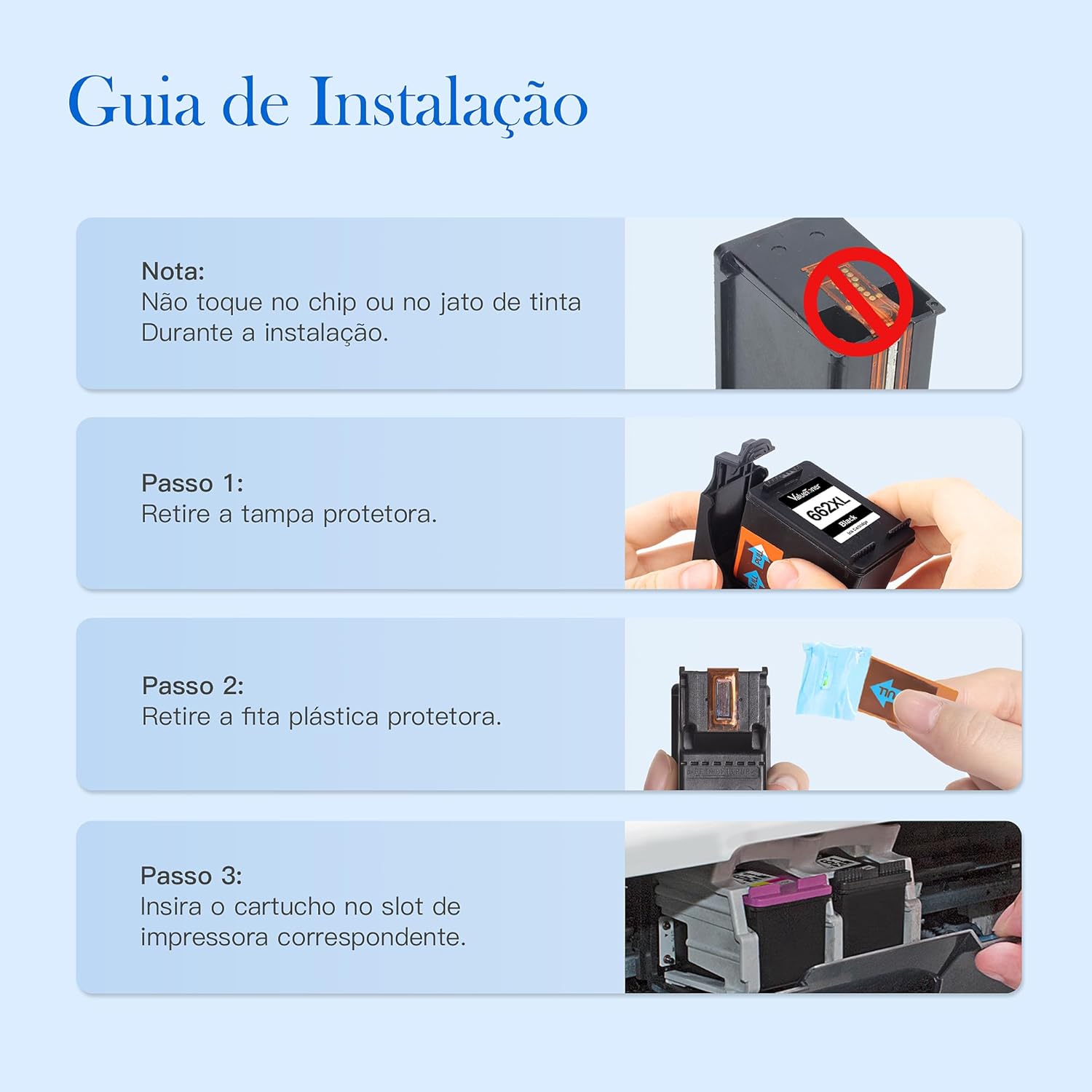 Valuetoner Cartuchos HP 662 XL: Review e Testado por 30 dias