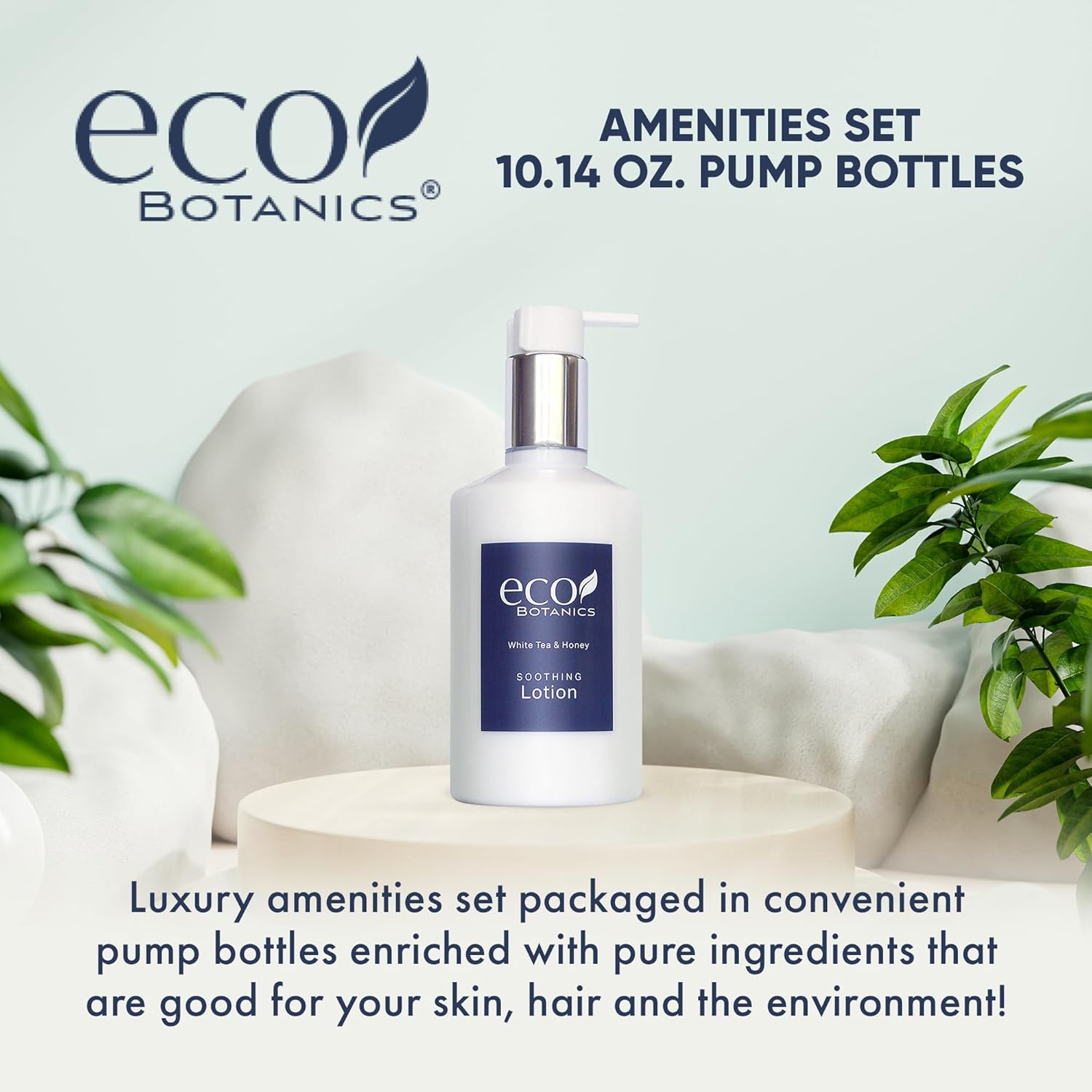 Terra Pure | Eco Botanics Lotion, Retail Size Hotel Amenities, 10.14 oz. (Case of 24)