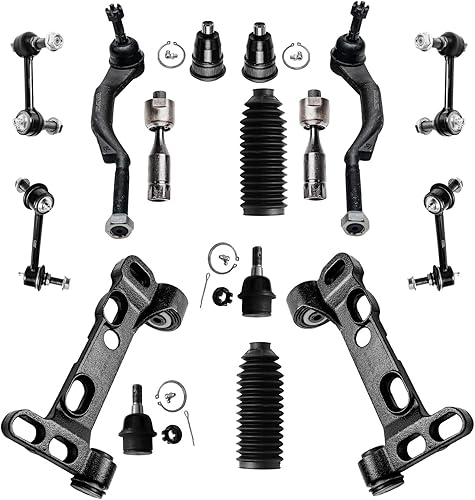 Miniatura 107 de Detroit Axle - 4WD Front End 14pc Kit de suspensión para Ford F-150 F-250 Expedition Navigator, 2 brazos de control superior 2 rótulas inferiores 2