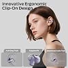 Audífonos Monster Open Ear AC225, earbuds inalámbricos Bluetooth 6.0, sonido estéreo, earbuds de clip cómodos y ligeros con micrófono ENC para llamadas claras, 36 horas de reproducción, control táctil, resistentes al agua IPX6, color púrpura 3