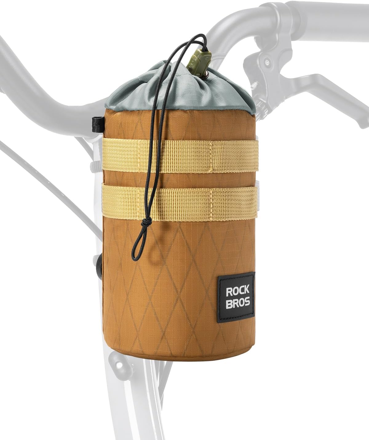 ROCKBROS Bike Cup Holder, Short-Term Insulation Bike Bottle Holder, Universal Bottle Holder for Bicycle, Scooter, Wheelchair