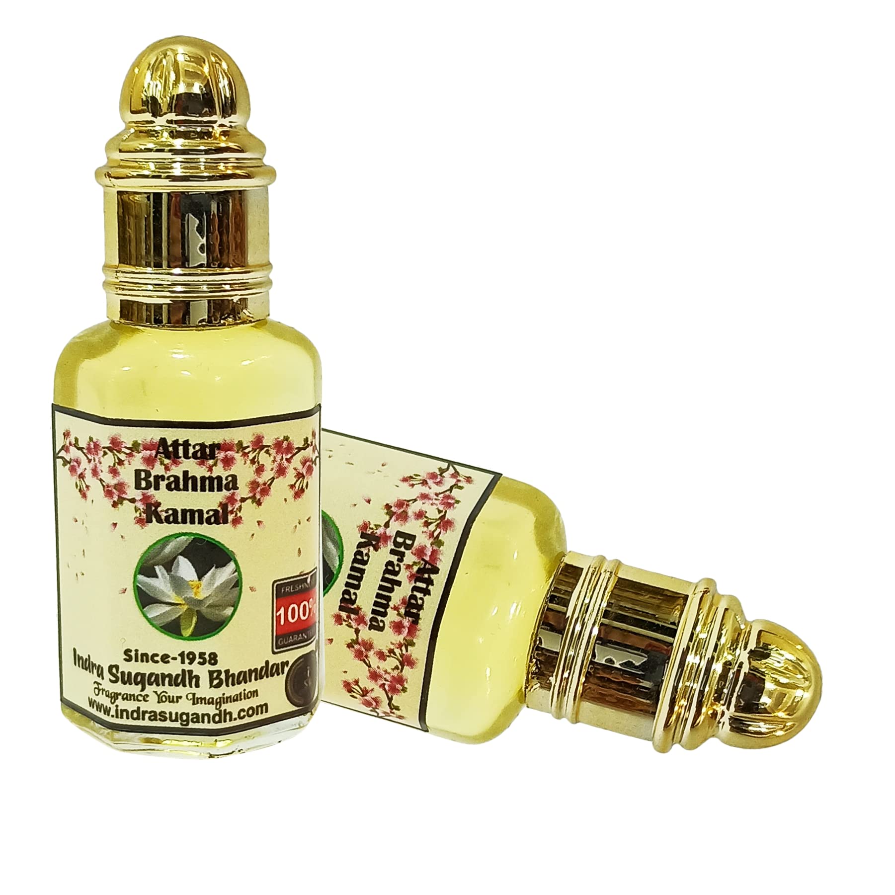 INDRA SUGANDH BHANDAR Attar For Men|Women|Pujan Brhma Kamal Rare Pink Lotus Pure Perfume 24 Hours Long Lasting Fragrance 12ml Rollon Pack-image-32