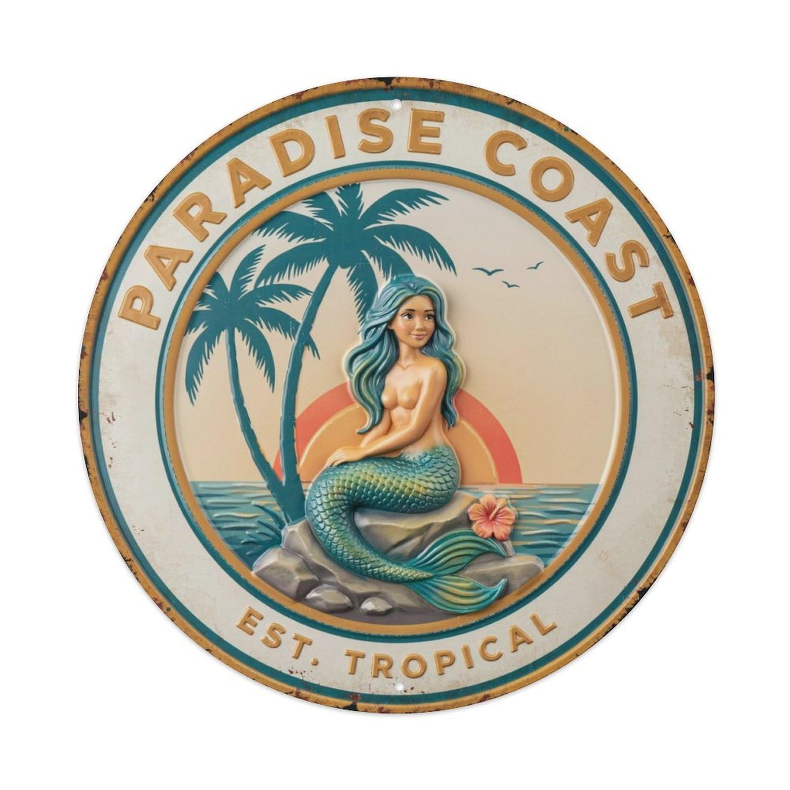 PARADRSE Metal Tin Sign Plaque