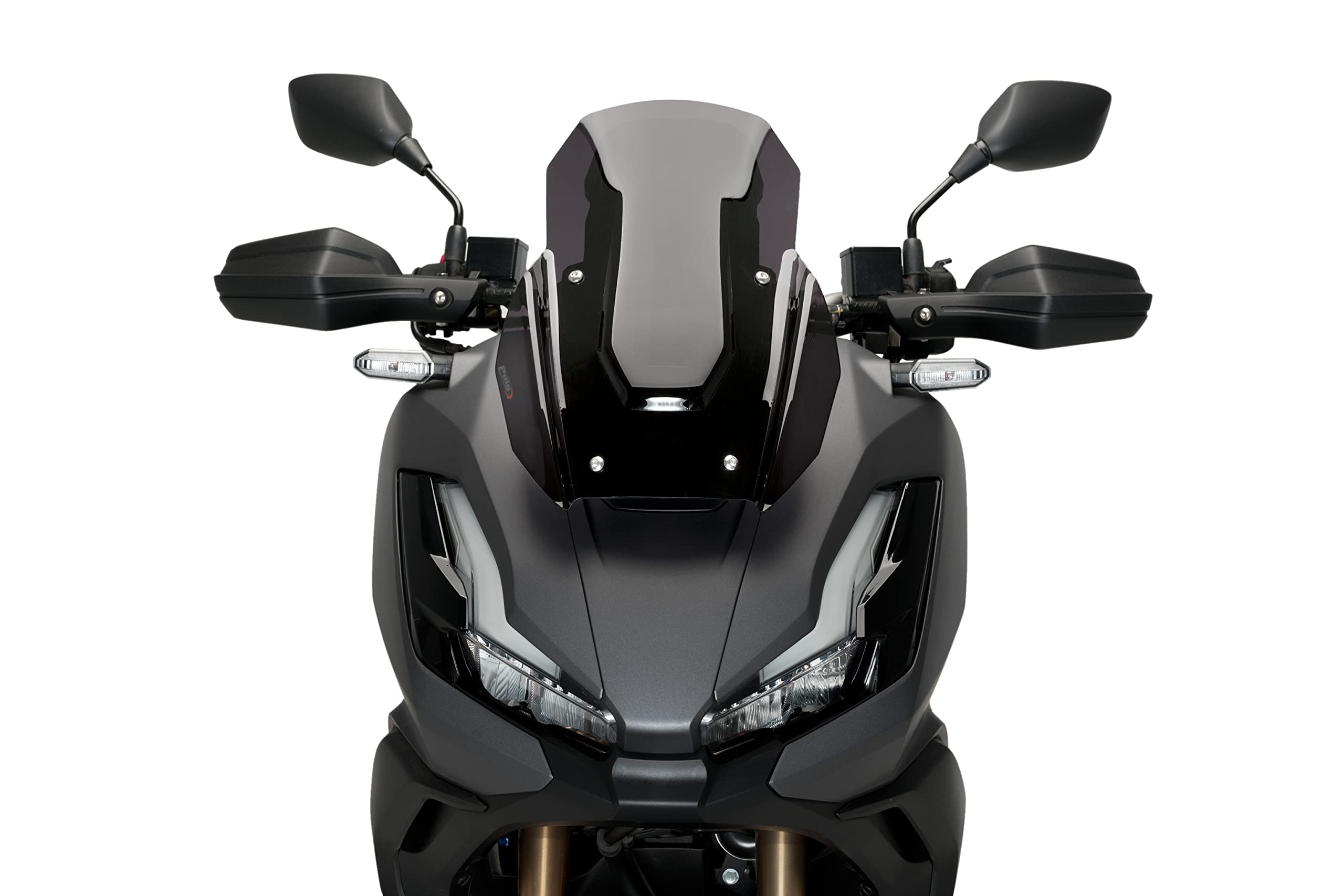 Puig 21273F Cúpula Sport compacta y aerodinámica en acrílico de alto impacto con perfil redondeado y diseño deportivo que mejora protección y visibilidad, Ahumado Oscuro