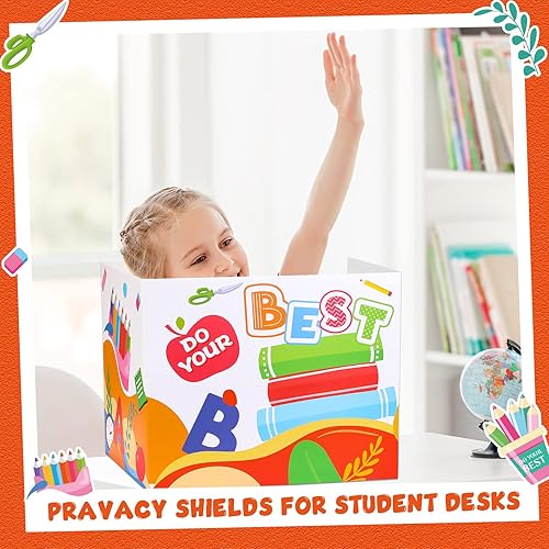 Miniatura 4 de 36 separadores de escritorio, tableros de privacidad para estudiantes, carpetas de privacidad para escritorios de estudiantes, carrels de estudio,