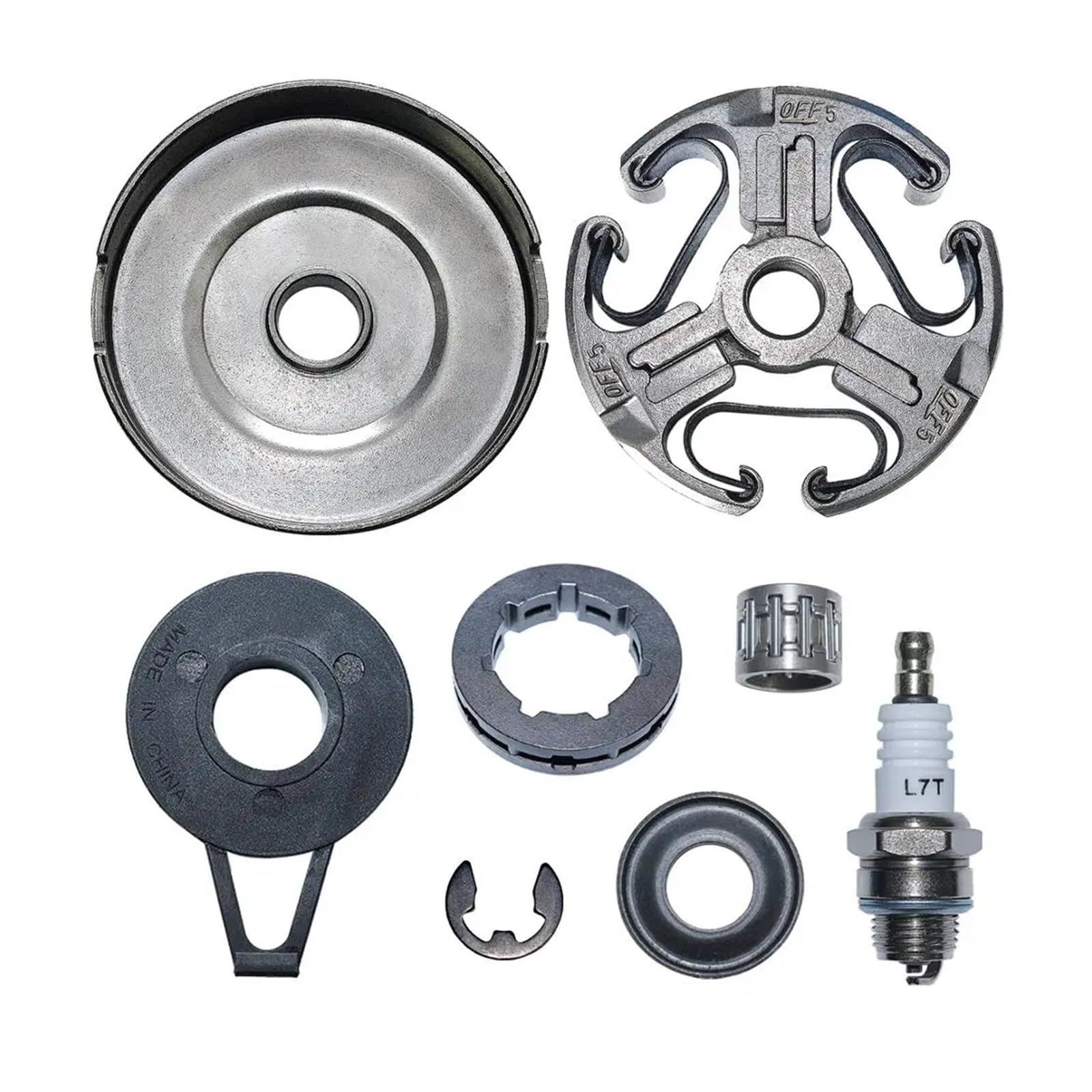 Besdupa-embrague tambor de pinón 325-7T Kit de llanta apto for H-u-s-q-v-a-r-n-=a 371 372 365 362 XP motosierra pieza de repuesto 503 93 24-71