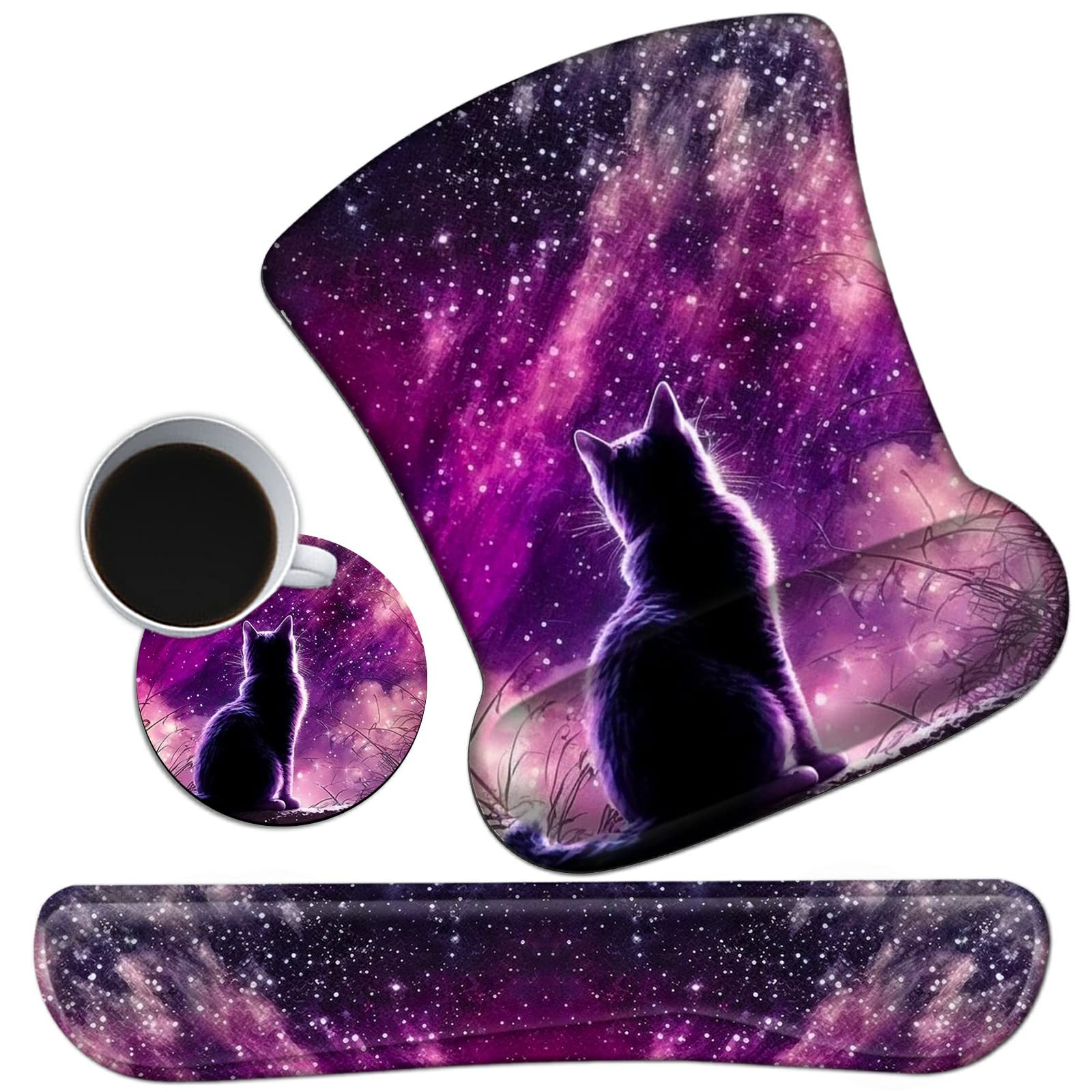 Ergonomic Wrist Rest & Mouse Pad Set - Cherry Blossom Comfort -13