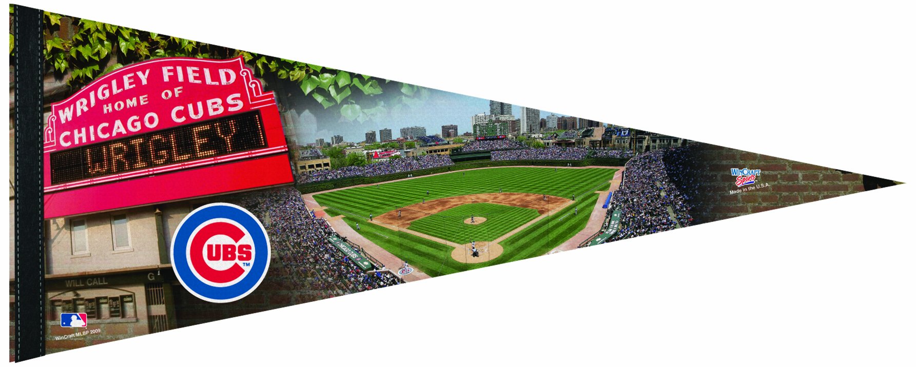 MLB Chicago Cubs 12-by-30 Inch Premium Quality Pennant