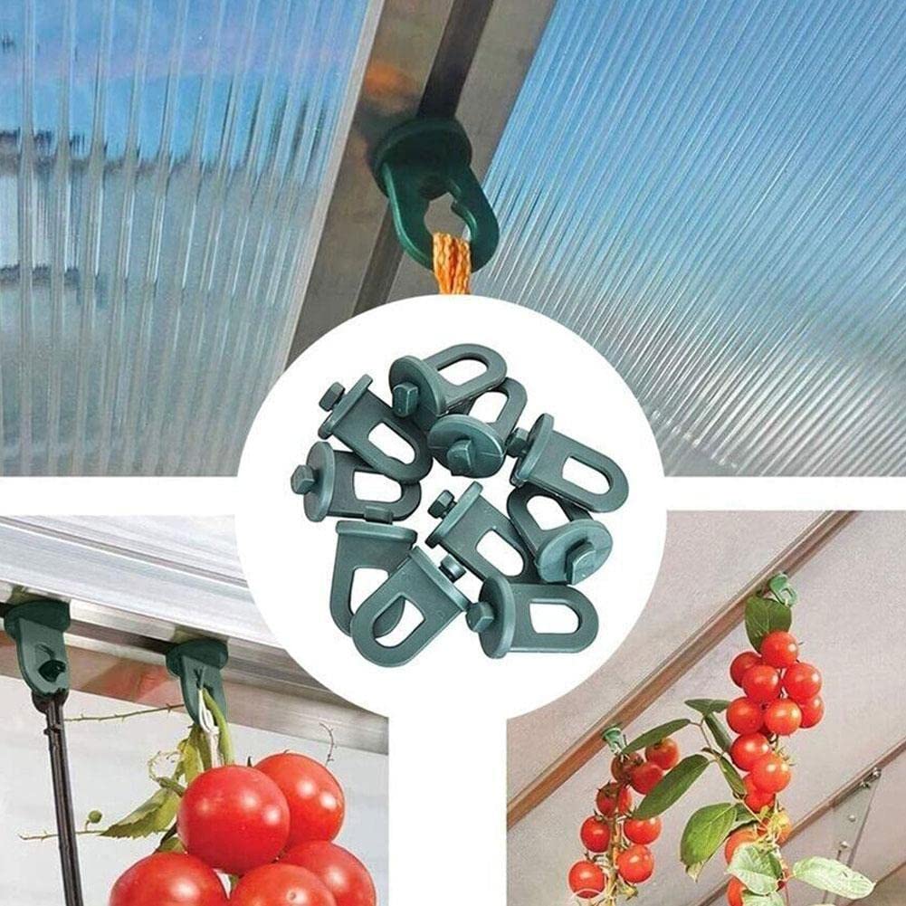 40 Stück Gewächshaus-Clips Aus Edelstahl – Gartenclips Für Netze, Folien, Frostschutz, 5.1 Cm