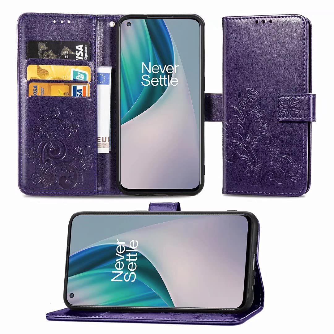 HAOYE Cover Flip Con Chiusura Magnetica Per Blackview OSCAL C80 – Pelle PU Con Farfalla 3D, Porta Carte E Supporto, Blu - 3