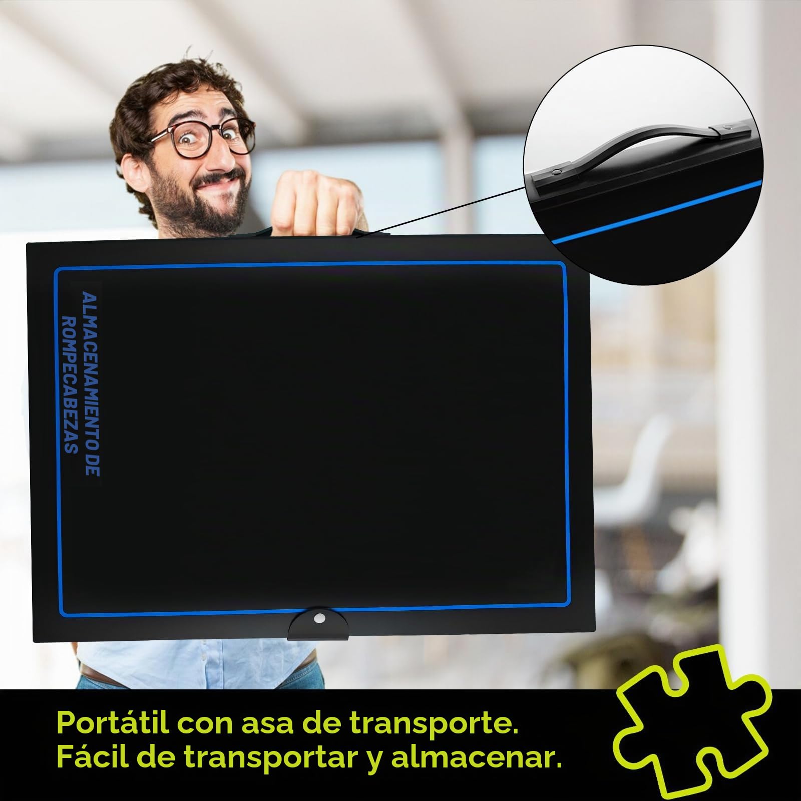 ALL4JIG Carpeta para Guardar Rompecabezas, para entusiastas de los Rompecabezas, Organizador Que Ahorra Espacio, Accesorios para Adultos