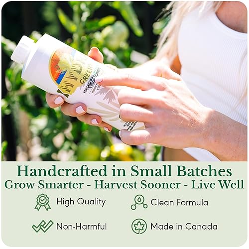 Miniatura 7 de HydraGreens Fertilizante líquido para plantas con extracto de algas y micronutrientes, alimento nutritivo multiusos para lechuga, hierbas, verduras