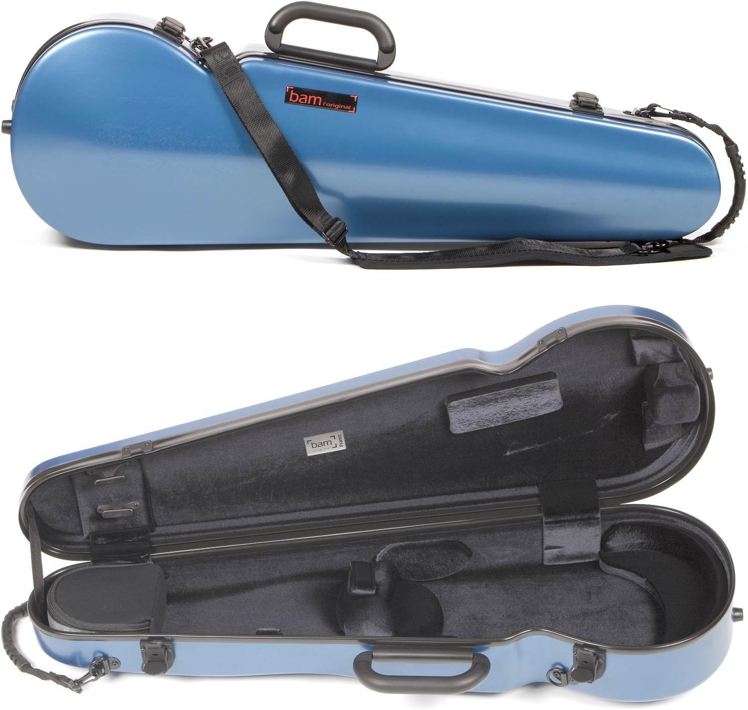 BAM Hightech Contoured Violin Case Azure