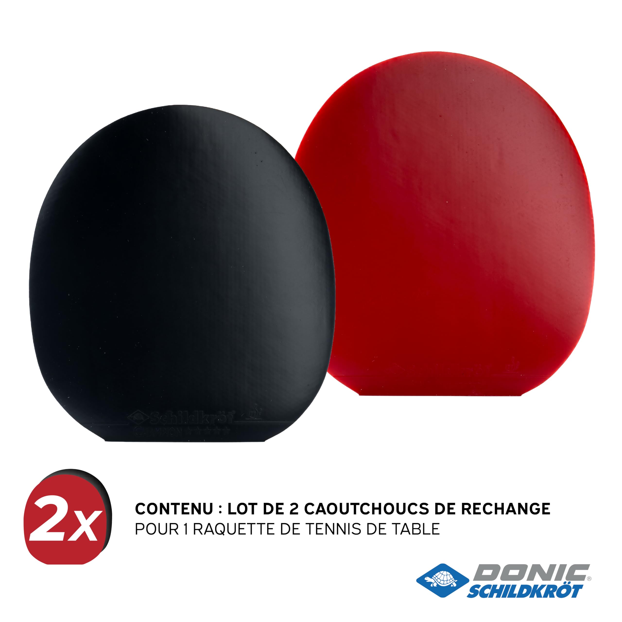 Donic-Schildkröt Revêtement de Remplacement QRC pour Raquettes de Tennis de Table ITTF