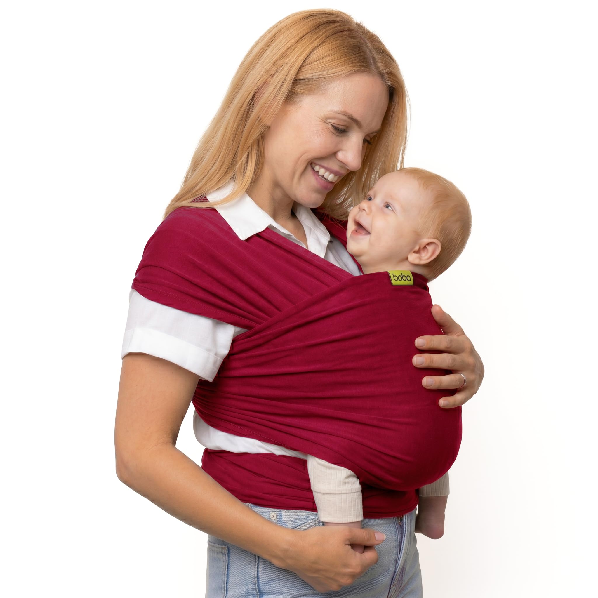 Boba Baby Wrap Carrier – Original Baby Sling Carrier for Newborns (7–35 lbs), Soft, Secure, Hands-Free & Ergonomic, Ideal for Comfortable Bonding, New Parents (Black) — view 14