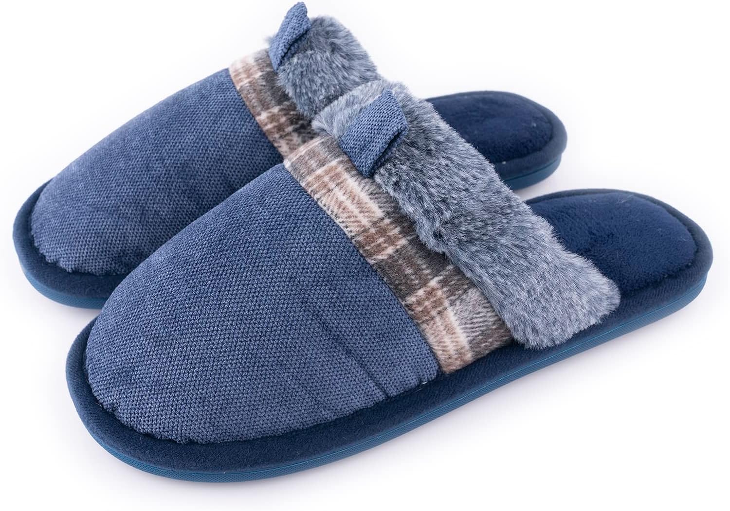 R-ISLAND Pantofole Da Uomo Per Casa - Leggere, Comode, Invernali, Con Tacco 1 Cm, Piatto