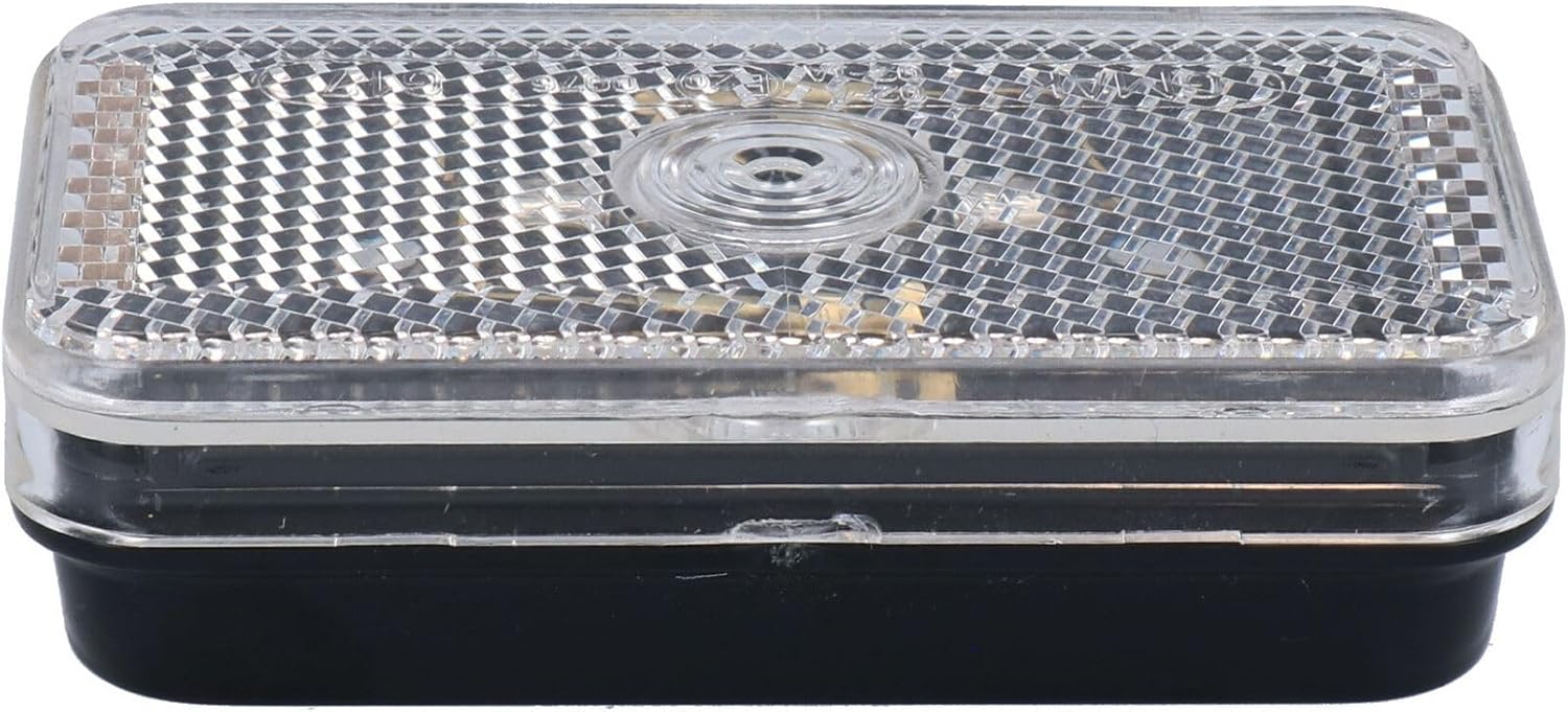 AB Tools Mini Front Marker Light for Trailer, Caravan White Clear Lamp Pair TR146