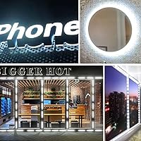 Vista 27 de LED Module, 100pcs 49.8 Ft 5730 SMD 150LM Per LED Module IP65 Waterproof Decorative Light for Advertising Signs with Tape Adhesive Backside