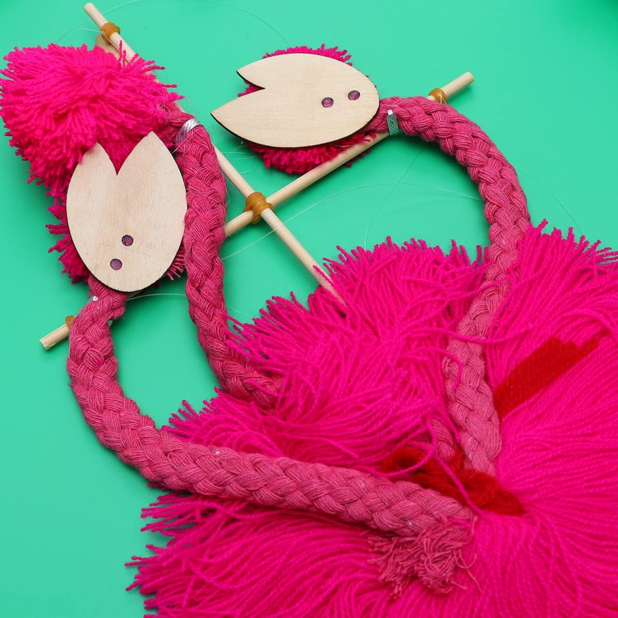 KOMBIUDA 5Pcs Pull String Puppet Funny Plush Ostrich Marionette for Easy for Interactive and Games