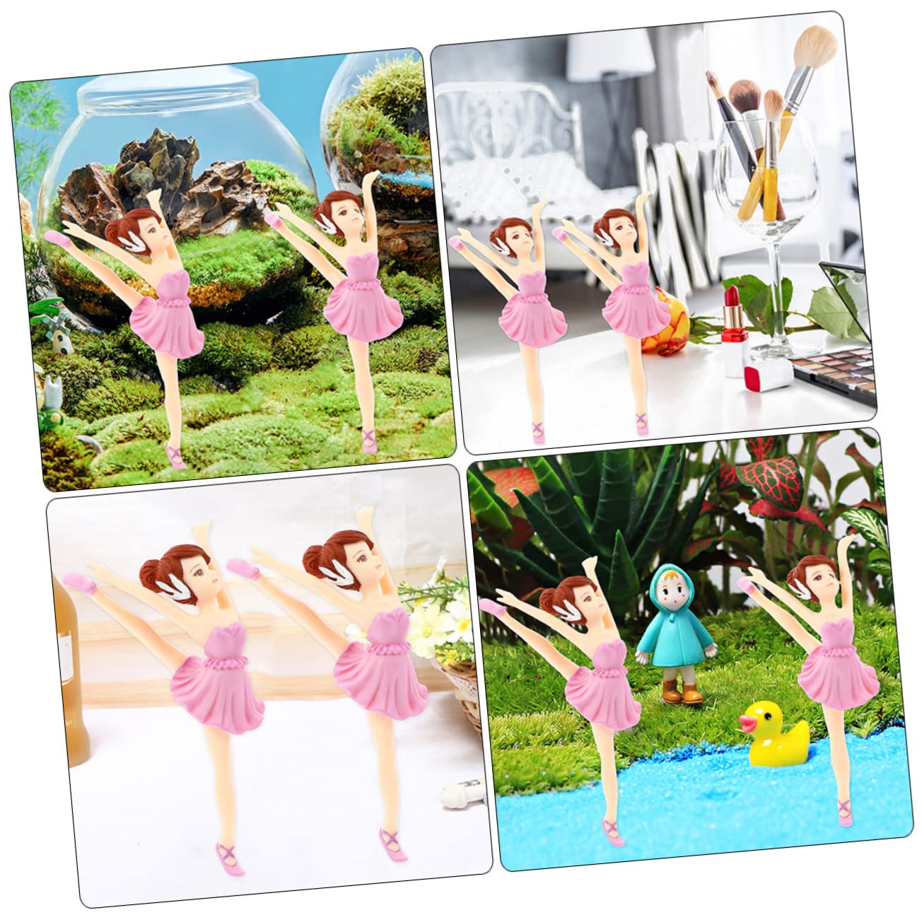 Décoration De Gâteau D'Anniversaire Pour Fille - Ballerine, Papillon, Couronne - Figurines Ballerine