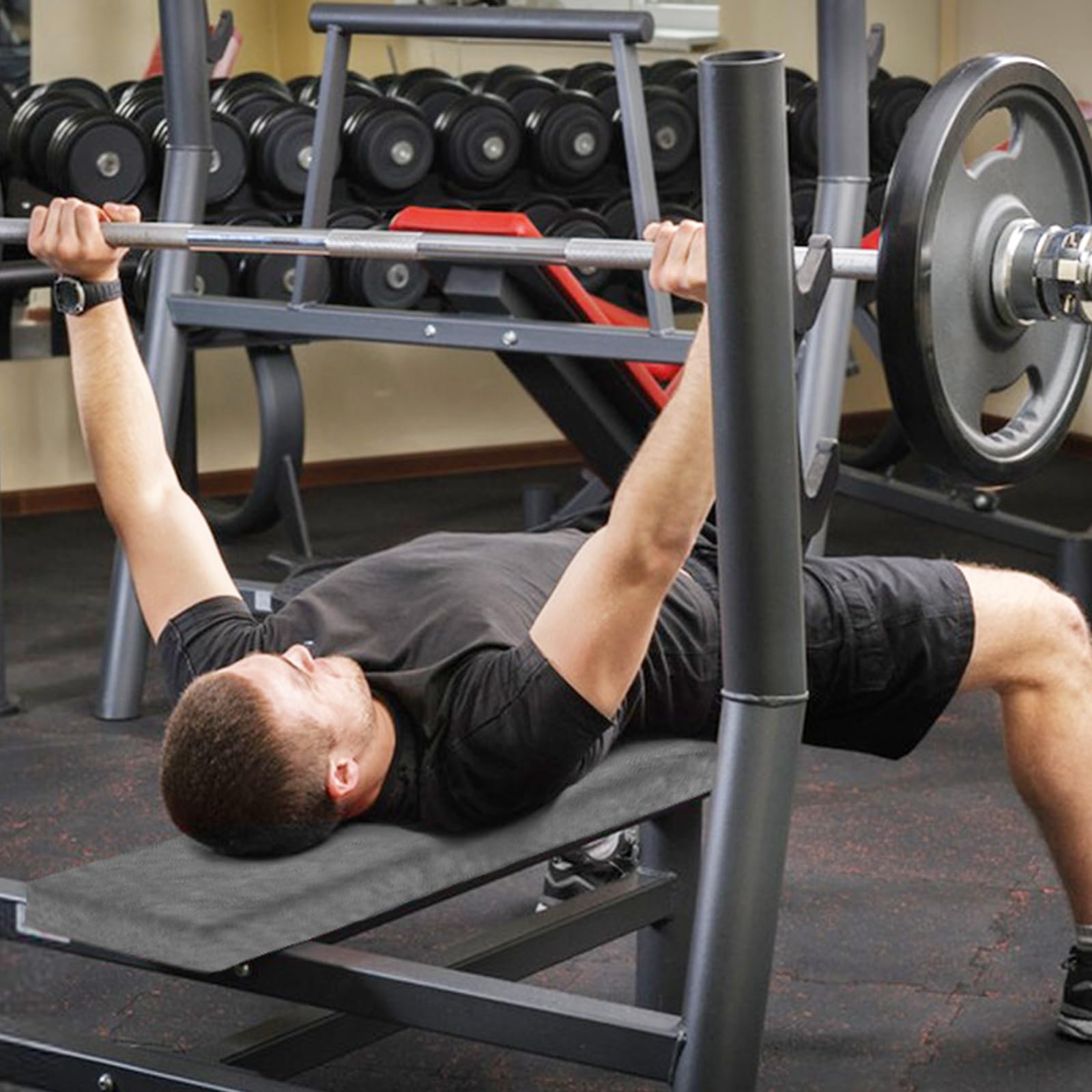 Asciugamano Palestra con Zip, Telo Palestra in Microfibra 120 x 50 cm con Tasca con Cerniera e Cappuccio di Fissaggio, Assorbente e Asciugatura Rapida per Yoga, Sport e Fitness