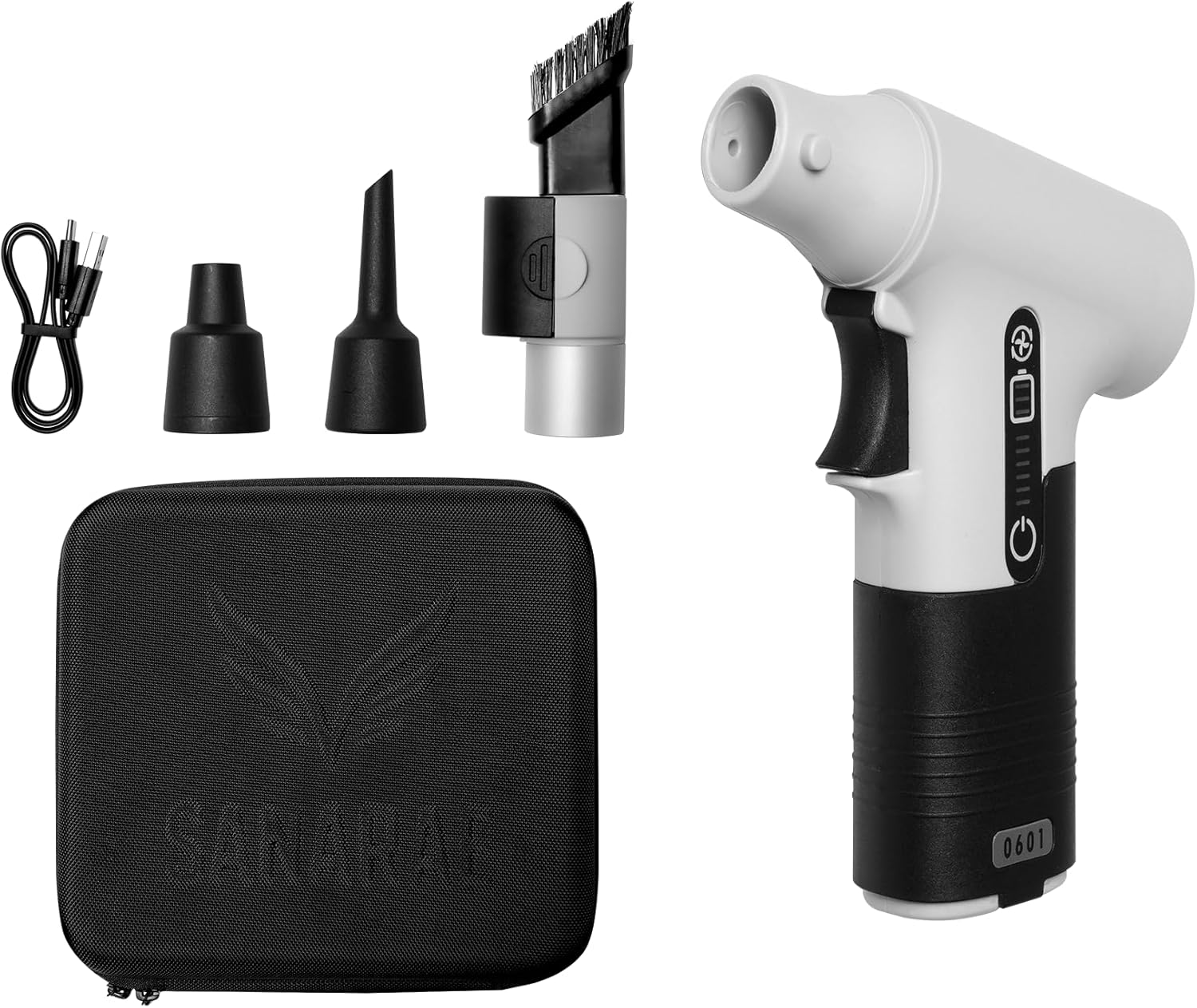 130,000 دورة في الدقيقة منفضة الهواء اللاسلكية ومكنسة كهربائية صغيرة - قابلة لإعادة الشحن منفاخ محمول 100 واط للوحة المفاتيح والسيارة والإلكترونيات والكمبيوتر الشخصي والمنزل والمكتب - بديل صديق للبيئة للهواء المعلب