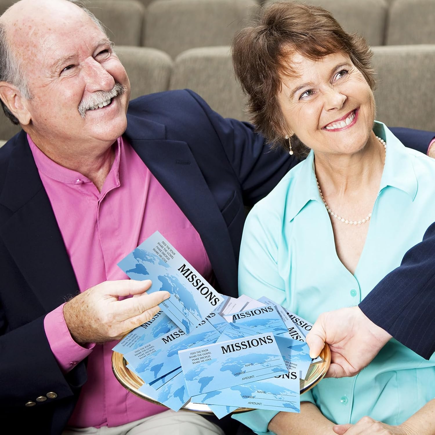 Woanger 500 Count Tithes and Offering Envelopes for Donation Envelope Bill Size Checks and Cash for Tithes and Offering (Missions)