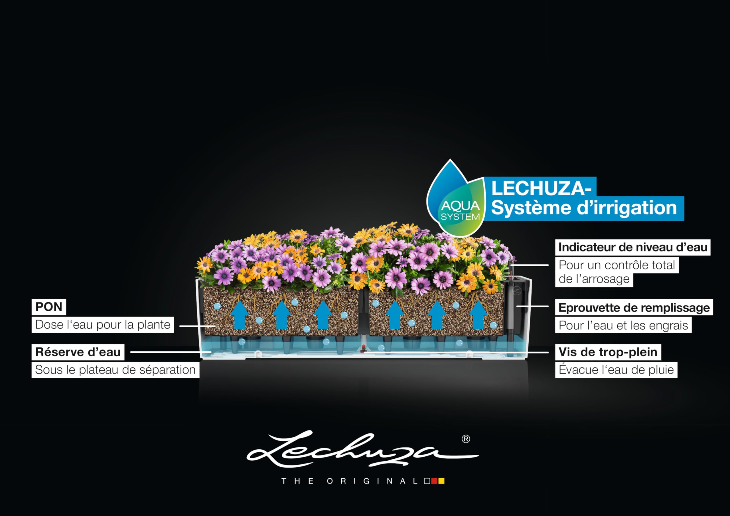 LECHUZA BALCONERA Color 80 grigio ardesia 15683