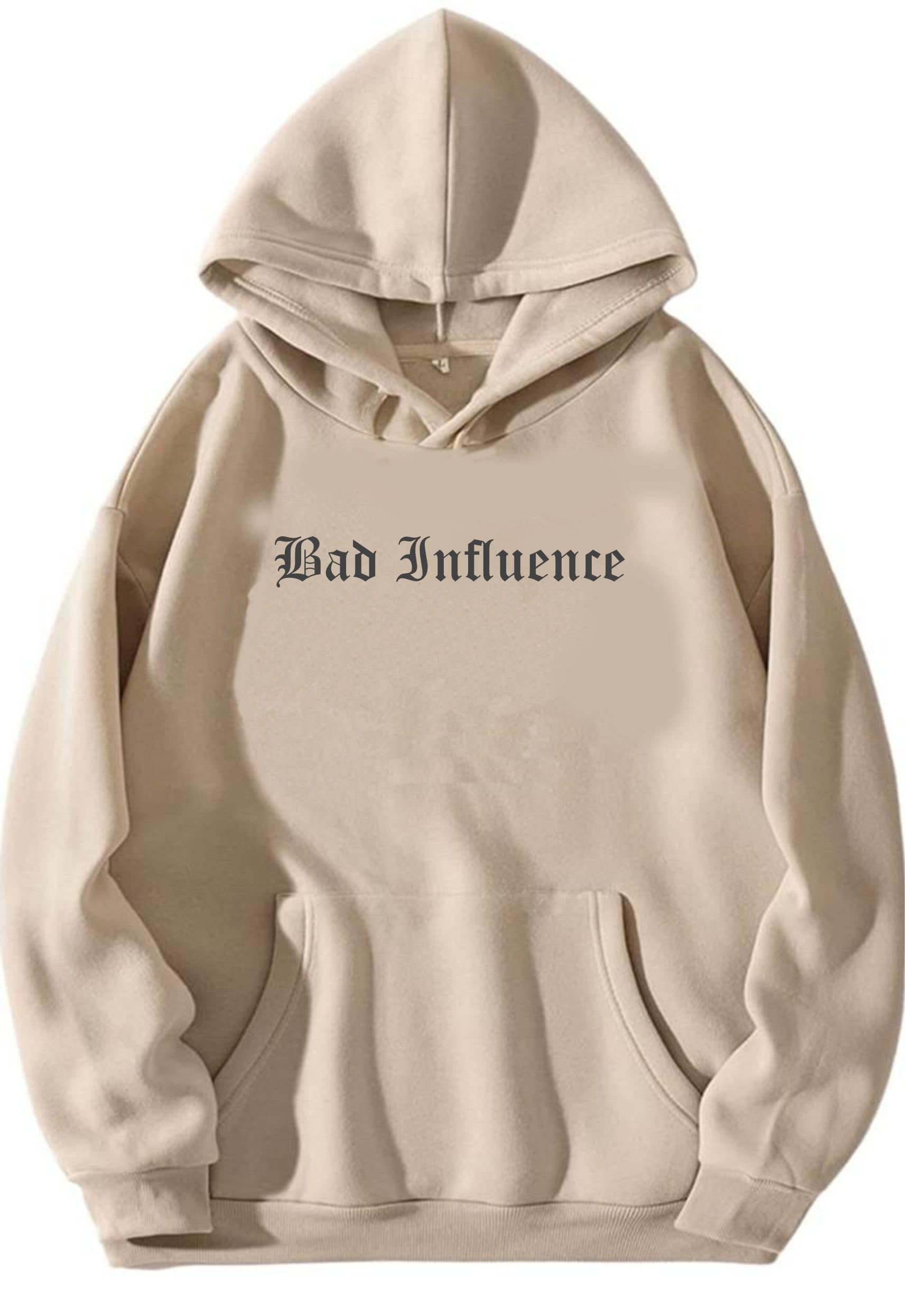 BE SAVAGEBad Influence Unisex Oversize Hoodie Drop Shoulder Hoodie for Men Baggy Hoodie for Women