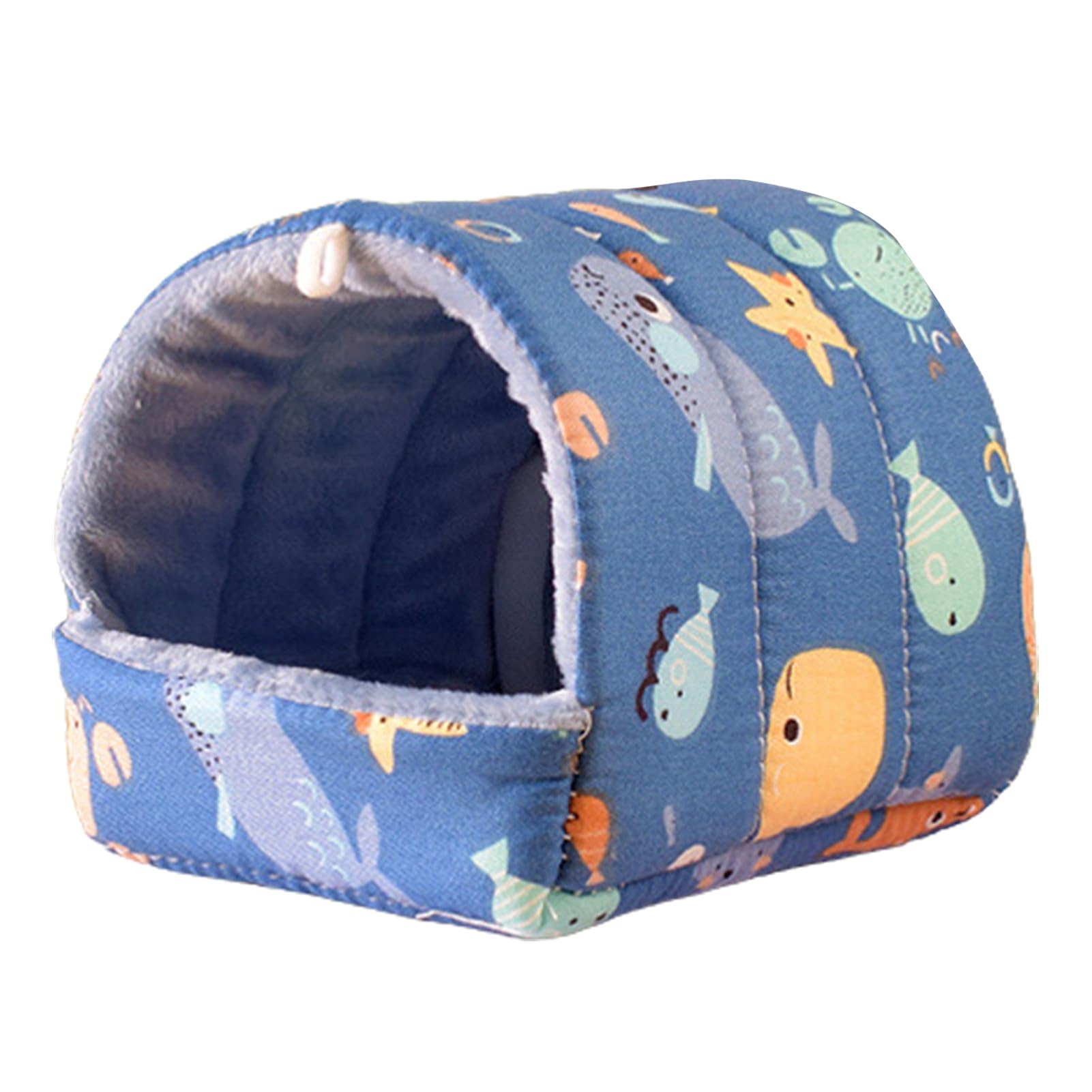 matumou Guinea Pig Cartoon Pattern Pet Hideout Warm Small Hamster Squirrel Bed House Cage Accessories Squirrel Bed