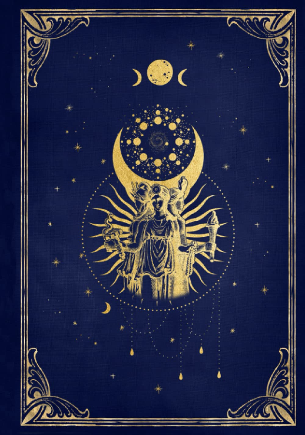 Blank Hecate Triple Goddess Grimoire : A Dot Grid Journal for Book of Shadows: For Solitary Witches, Wiccans and Pagans to Record Spells, Rituals, Mantras, etc.
