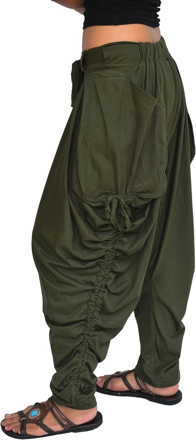 Sakoonee Harem Pants Men Women Casual Yoga Lounge Baggy Trousers