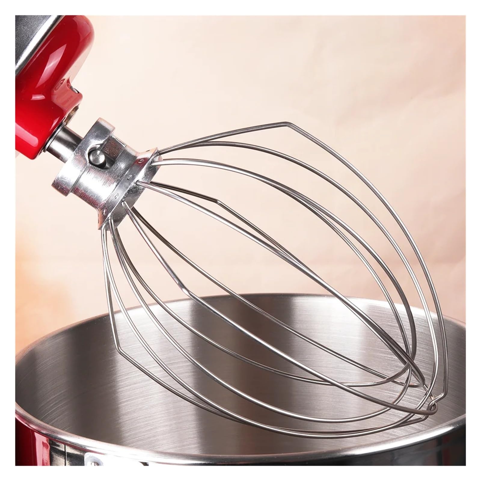 Fouet En Fil D'acier KN256 For Mélangeur À Bol Relevable, Bol De 6 Litres, Fouet À 6 Fils, Compatible Avec Les Modèles Professional 600, KP26M1X, KD2661X, KP2671